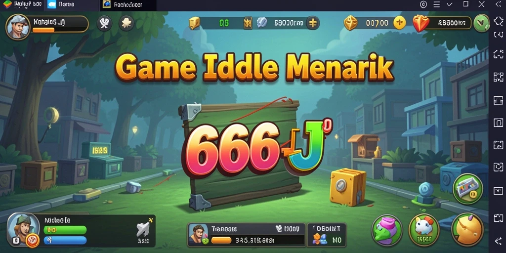 Screenshot gameplay 666J menampilkan aksi Idle yang seru dan dinamis.