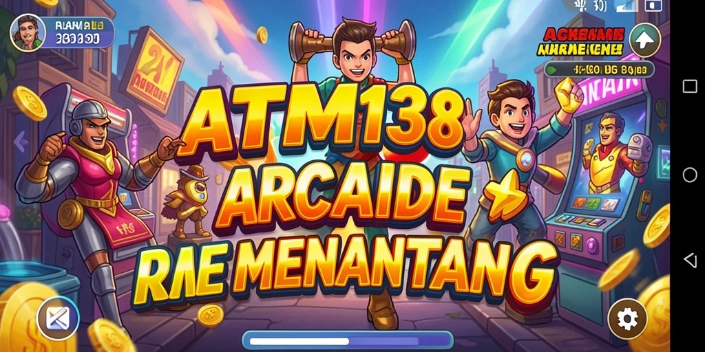 Screenshot ATM138 menunjukkan momen seru gameplay arcade.