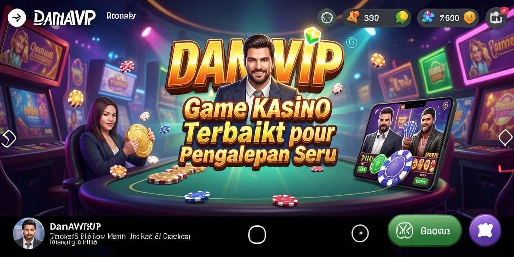 Tampilan gameplay Kasino yang seru dan mengasyikkan di DANAVIP.