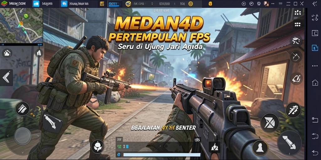 Menampilkan aksi seru dalam game FPS MEDAN4D.