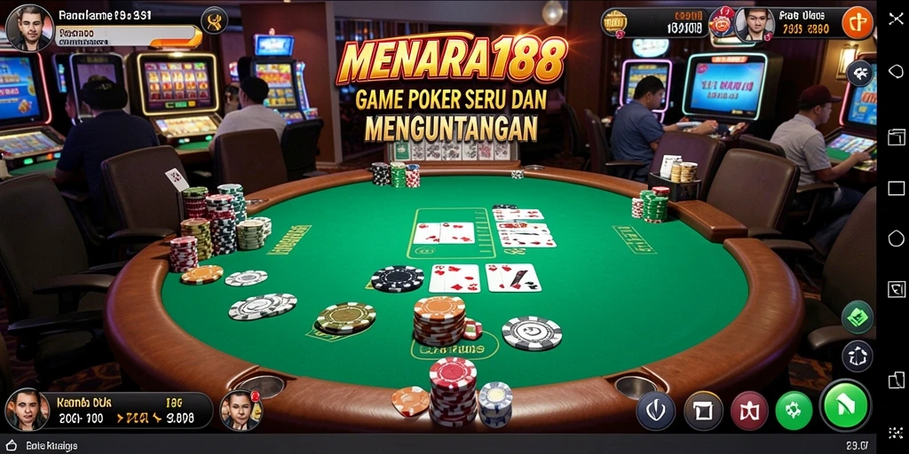 Tampilan gameplay Poker di MENARA188 yang mendebarkan.