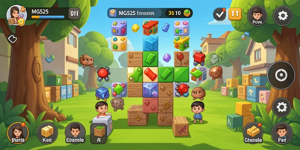 Tampilan gameplay MG525 yang menantang dan menarik.