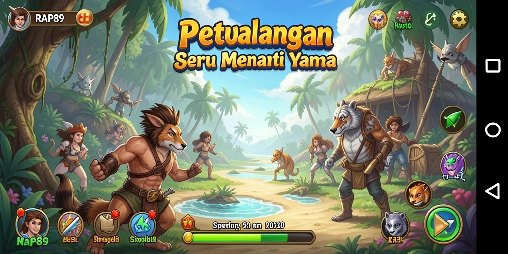Screenshot gameplay RAP89 menunjukkan aksi seru dalam petualangan.