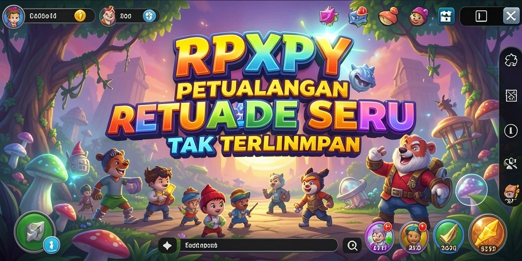 Screenshot RPYYY menampilkan gameplay Arcade yang seru dan penuh warna.