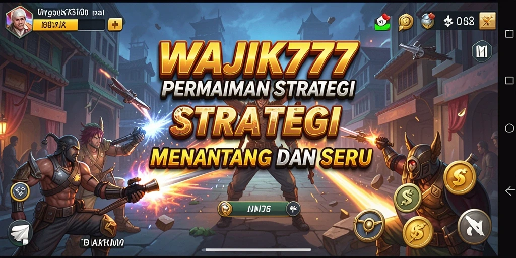 Tampilan gameplay seru dari WAJIK777 yang menonjolkan strategi pertempuran.